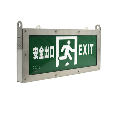 Lampu Emergency LED Exit Stainless Kanan Non Illuminated 3 Watt 6500K