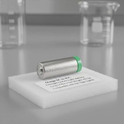 Baterai Lampu Darurat 0C hingga 45C Baterai Tahan Lama Berat Sel Baterai Sekitar 10,5g Kompatibel dengan Lampu Tanda Keluar Darurat