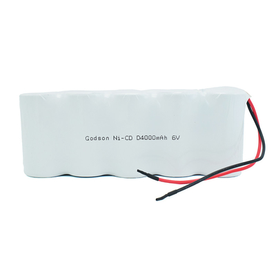 Paket Baterai Isi Ulang Ni Cd D4000mAh 6.0V Siklus Hidup Baterai