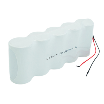 Paket Baterai Isi Ulang Ni Cd D4000mAh 6.0V Siklus Hidup Baterai