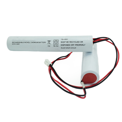 Tidak Berbau Berdampingan 6.0V Ni Cd Battery Pack 4500mAh