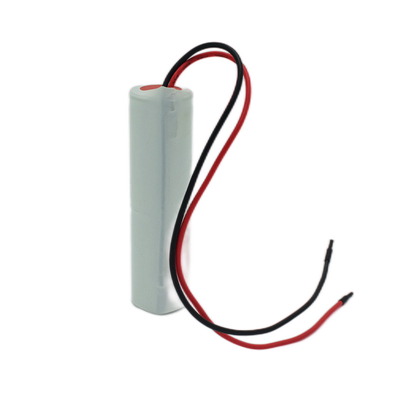 Ni Cd D4000mah 2.4 Volt Baterai Lampu Keluar Tipe Stick Dengan PVC Putih