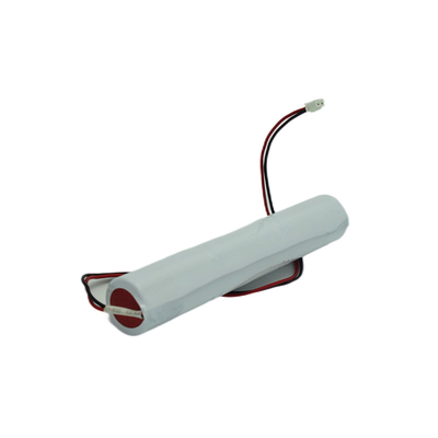 2500mAh Lampu Darurat Ni Cd Battery Pack 3.6V Putih PVC Warna