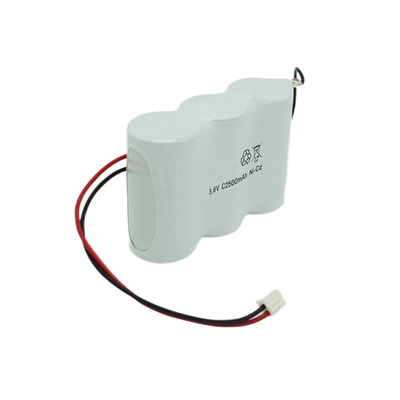 Baterai Lampu Keluar Darurat Berdampingan 3.6 V C2500mAh NiCd 64g