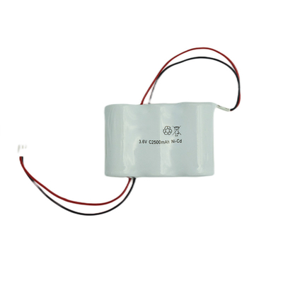 Baterai Lampu Keluar Darurat Berdampingan 3.6 V C2500mAh NiCd 64g