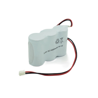 Baterai Lampu Keluar Darurat 1600mah Isi Ulang 3.6V 0.1C Charge