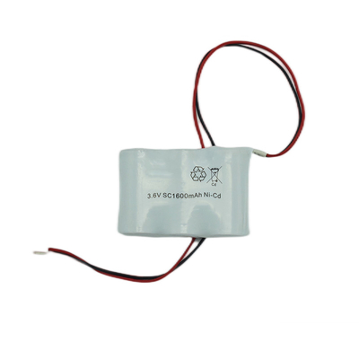 Baterai Lampu Keluar Darurat SC1600mAh 3.6V Baterai Isi Ulang Nikel Kadmium