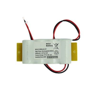 Lampu Darurat Ukuran C Baterai Ni Cd 2500mAh 4.8V Berdampingan