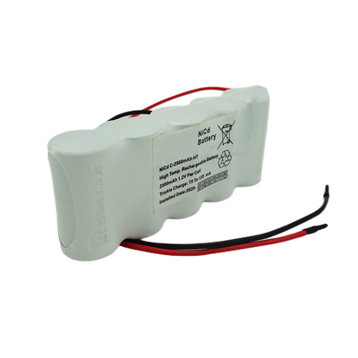 Baterai Lampu Keluar Darurat Berdampingan 6.0 Volt C2500mAh NiCd