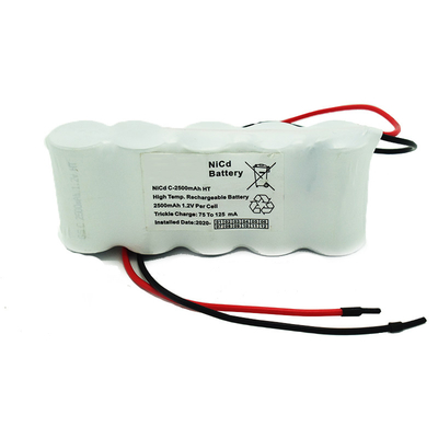 Baterai Lampu Keluar Darurat Berdampingan 6.0 Volt C2500mAh NiCd