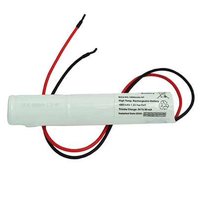 SC1800mAh 3.6Volt Nickel Cadmium Battery Pack 500 Kali Siklus Hidup