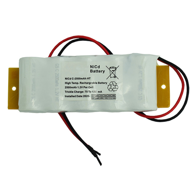 Baterai Lampu Keluar Darurat 2500mah Isi Ulang 6.0V 0.1C Charge