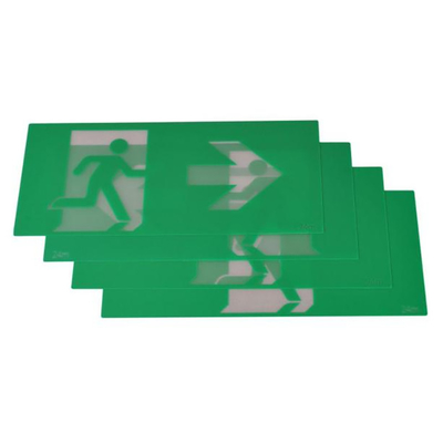 60Hz Baterai Lithium Ion Lampu Darurat LED Quick Fit Exit Box Putih 4W 60lm EGS4QLiA