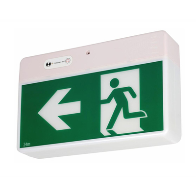 60Hz Baterai Lithium Ion Lampu Darurat LED Quick Fit Exit Box Putih 4W 60lm EGS4QLiA