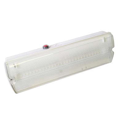 Lampu Darurat Baterai Lithium Ion 60Hz LED Bulkhead White 4W 150lm Ceiling Mounting