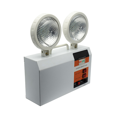 Outdoor LED Emergency Twin Spot Light Putih 3W 6500K 3 Jam Durasi Waktu