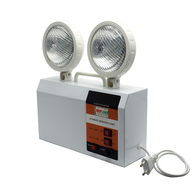 Outdoor LED Emergency Twin Spot Light Putih 3W 6500K 3 Jam Durasi Waktu