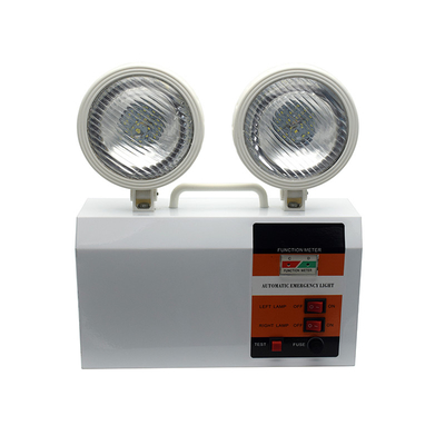 Outdoor LED Emergency Twin Spot Light Putih 3W 6500K 3 Jam Durasi Waktu