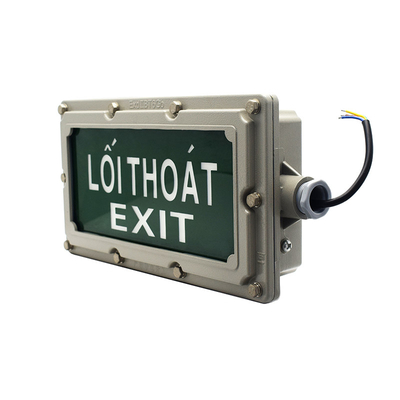 50Hz LED Explosion Proof Exit Light Putih 4W 500lm Pemasangan Plafon