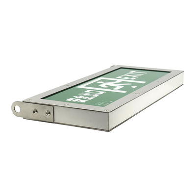 Lampu Emergency LED Exit Stainless Kanan Non Illuminated 3 Watt 6500K