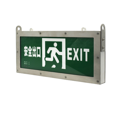 Lampu Emergency LED Exit Stainless Kanan Non Illuminated 3 Watt 6500K