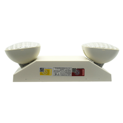 Plastic Right Non Illuminated LED Emergency Twin Spot Light 6W 6500K