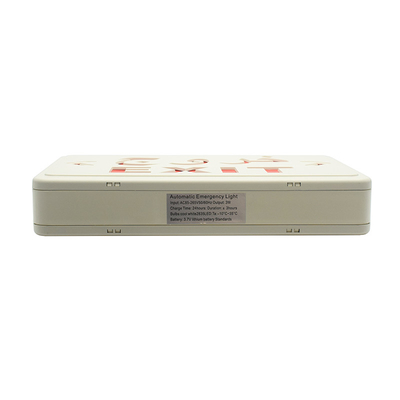ABS PC Red LED Emergency Exit Sign Light AC220V 50Hz Dengan Baterai Lithium