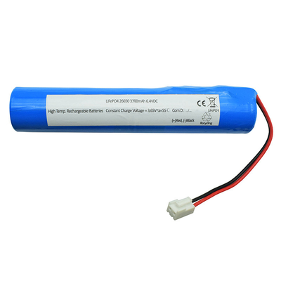 6600mah 6.4 Volt Lifepo4 Li Ion Battery IFR26650 Untuk Penerangan Darurat