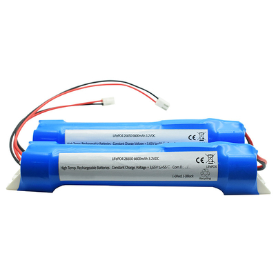LiFePo4 Exit Light Battery Pack Dengan End Cups 26650 3.2 Volt 6600mAh