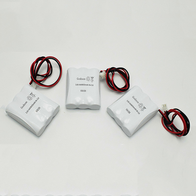 Paket Baterai Lampu Keluar Darurat AA NiCD AA900mAh 3.6V SBS Dapat Diisi Ulang