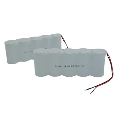 Baterai NiCD Lampu Keluar Darurat D4000mAh 6.0 V Aman Side By Side