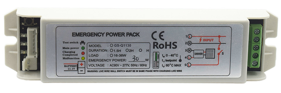 Ni - Cd Lampu darurat Power Pack GS-Q1130 Konverter 15-36W Baterai daya darurat Jenis pemeliharaan
