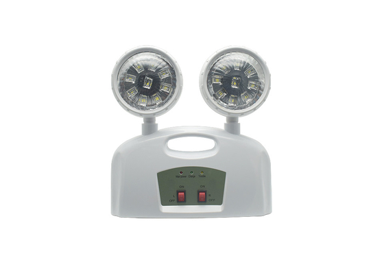 3W Double Head Emergency Light AC 85-265V ABS Dengan Handle