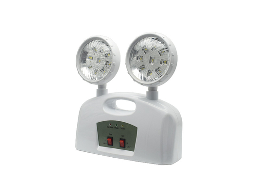3W Double Head Emergency Light AC 85-265V ABS Dengan Handle