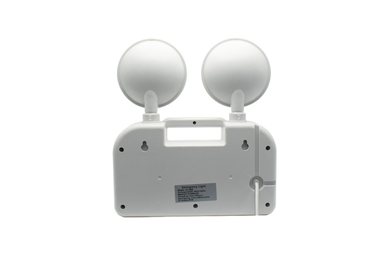 3 jam Durasi 6W Twin Head Emergency Light AC 85-265V ABS