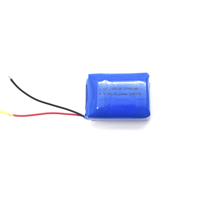 Li-ion Polimer 232738 2700mAh 3.8V dengan PCB dan UL1571 24AWG MERAU &amp; HITAM