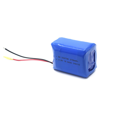 Li-ion Polimer 232738 2700mAh 3.8V dengan PCB dan UL1571 24AWG MERAU &amp; HITAM