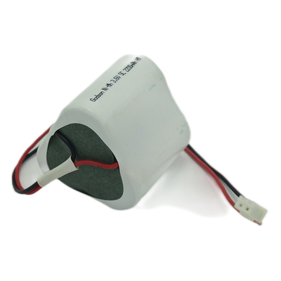 SC2200mAh 3.6 Volt OEM Lampu Darurat Penggantian NiMH Baterai Paket Dengan Hidup Siklus Baik