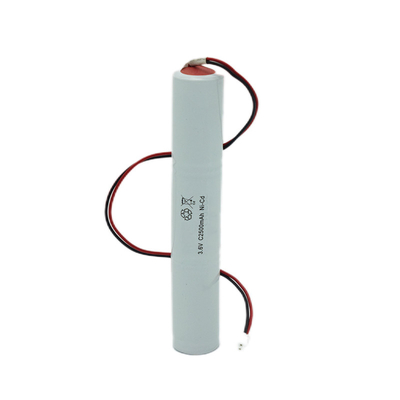 Pencahayaan darurat Cell nikel-kadmium tertutup dengan IEC 61951 3.6V C2500mAh
