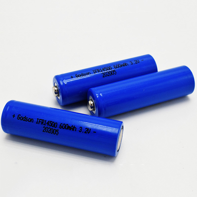 14500 600mAh 3.2V LiFePO4 Baterai Untuk Lampu Darurat &amp; Tanda Keluar