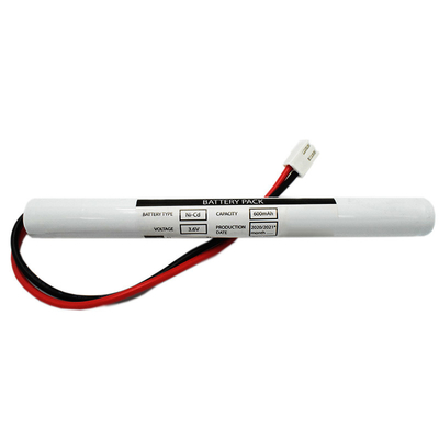 Ni Cd AA600mah 3.6 Volt Exit Light Baterai Tipe Stick Dengan Keamanan yang Baik