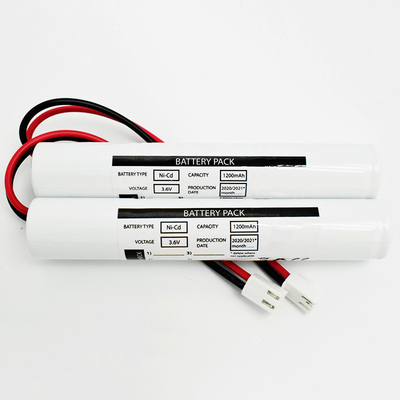 CB Sertifikasi LED Lampu darurat Ni Cd Baterai Paket 3.6 Volt SC1200mah