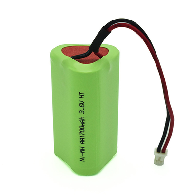 Baterai berkapasitas tinggi 3.6 V AA1700mAh Ni Mh untuk pencahayaan darurat dan alat listrik