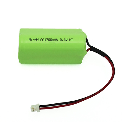 Baterai berkapasitas tinggi 3.6 V AA1700mAh Ni Mh untuk pencahayaan darurat dan alat listrik