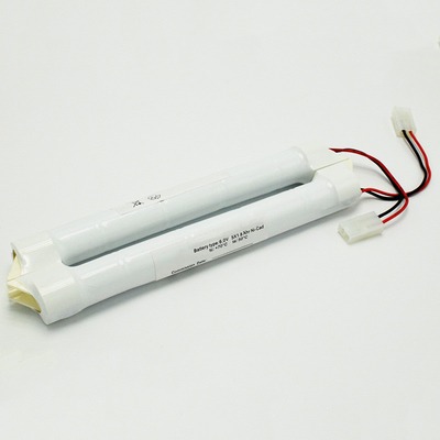 Baterai pencahayaan darurat Baterai Ni-Cd SC1800mAh 6.0V 10.8Wh Tipe Stick OEM Dengan Modul Pemasangan Dinding Sisi