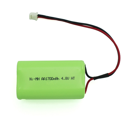 4S1P 4.8V Ni-Mh AA 1700mAh Baterai Isi Ulang Suhu Tinggi OEM PVC