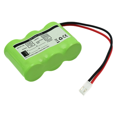 3S1P Side By Side Type 3.6V Ni-Mh C4700mAh Baterai Isi Ulang Suhu Tinggi OEM PVC