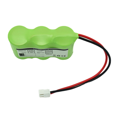 3S1P Side By Side Type 3.6V Ni-Mh C4700mAh Baterai Isi Ulang Suhu Tinggi OEM PVC