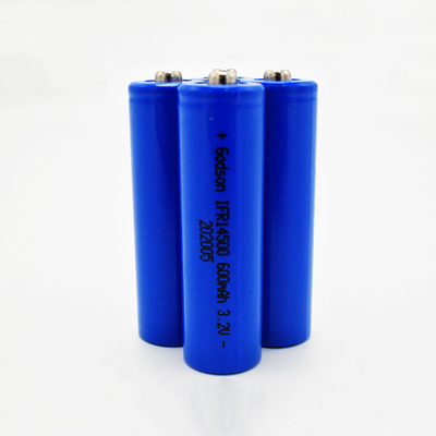 Pencahayaan Darurat IFR 14500 LiFePO4 Baterai 3.2 V 600mAh Stick