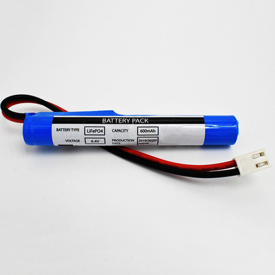LiFePO4 Stick Type 6.4 V Baterai 600mAh JST VH 2P Connector